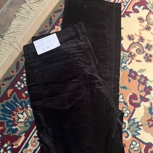 Loft velvet black pants